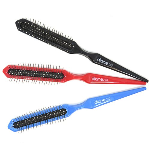 Diane 3-row Wire Bristle In Cushion Base Wig Hair Brush #8132,Assorted Colors