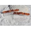 Carnelian Stone Hair Clip Set - Includes 2 Hair Combs, 1 60 mm French Barrette, 2 Hair Pins
