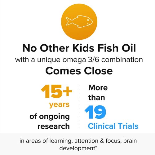 Equazen PRO Fish Oil - Clinically Tested to Improve Focus, Learning + Behavior in Children, Teens - DHA/EPA Omega-3 + Omega-6 Supplement for Brain Support* (45 Jelly Chews)