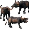 Gemini&Genius Cow Toy, Buffalo Toy for Kids, Safari Animal Figurine Wildlife World Action Figure for Nature Science Learning, Realistic Animal Toy Gift for Kids