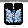 Blue Wings Barber Pattern Barber Cape, Hair Stylist Salon Haircut Gown, Hair Cutting Apron with Adjustable Closure, Professional Salon Cutting Barber Skirt