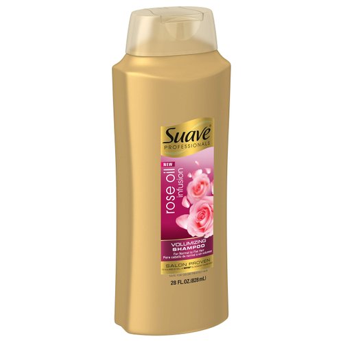 Suave Professionals Rose Oil Infusion Volumizing Shampoo, 28 fl oz