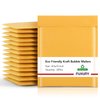 Fuxury Kraft Bubble Mailers 8.5x12 Inch 25 Pack, Strong Adhesion Padded Envelopes #2,Self Seal Bubble Envelopes, Padded Mailers，Book Mailers Packaging for Small Business,Yellow