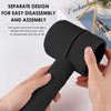 DODAMOUR Silicone Hairdryer Case Compatible with HD01 HD03 Dyson Hairdryer, Travel Hair Dryer Skin, Protective Case Cover (Black, Purple)