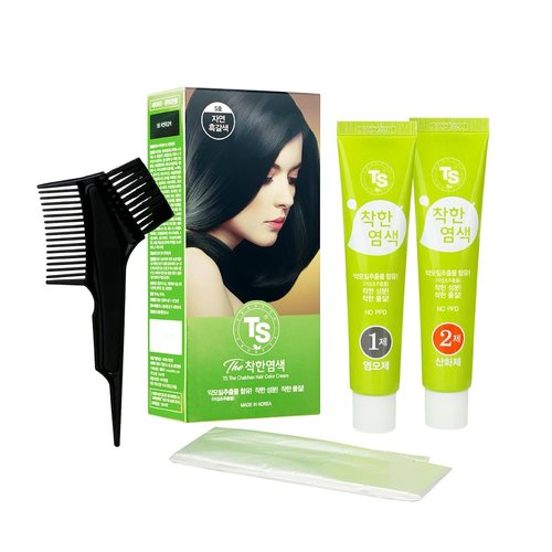 TS Chakhan Hair Color Cream : No.5 Dark Brown. TS Mild Hair Dye is Easy to Use, and Contains NO PPD & NO AMMONIA (#5 Dark Brown)...)
