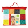 Infantino Squeeze and Stack Block Set - Colorful Textured Soft Blocks, Includes Numbers, Animals and Shapes, Ages 6 Months +