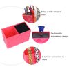 Uonlytech Barber scissors Holder Professional Hair Shears Holder Combs Organizer Hairdresser Scissor Storage Box for Hairdresser Pink