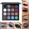 UCANBE Glitter Eyeshadow Makeup Palette - 12 Face Body Chunky & Fine Pressed Glitter + 4 Eye Shadow Powder Make Up Pallet for Theater Party Cosplay Halloween Christmas, Highly Pigmented Ultra Shimmer