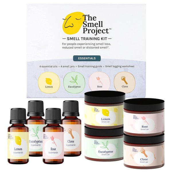 The Smell Project Smell Training Kit - Essentials - Olfactory Training Kit with 10ml Real Essential Oils - Smell Therapy for Smell Loss