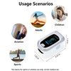 Pulse Oximeter Fingertip, Oxygen Meter Finger Pulse Oximeter, Oximeter Blood Oxygen Saturation Monitor, Accurate SpO2 Pulse Reading, Pulse OX with Carrying Bag and Lanyard (Silver-White)