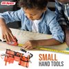 Hi-Spec 16pc Orange Kids Tool Set & Child Size Tool Belt With Real Metal Hand Tools for Building, Woodwork & Construction Learning