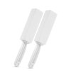 2 Pack Pumice Stone for Toilet Bowl Cleaning with Handle, Scouring Stick Remove Toilet Bowl Hard Water Rings, Calcium Buildup and Rust for Cleaning Toilet, Bathroom, Kitchen Sink, Grill (White)