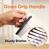 Superio Plastic Bristle Nail Brush, 2-Pack, Grey/Red, Cleaning Tool for Hands, Fingernails, Toenails, Kitchen, Bathroom
