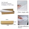 YODEWA Cat Scratch Furniture Protector No Pins Single Side Smooth Clear Anti Cat Scratching Furniture Couch Protector from Cat Claws for Faux Leather Couch/Microfiber/Velvet Sofa -10 Sheets 17"x12"