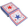 Iconikal Disposable Americana Dinner Paper Party Napkins, USA Star Spangled, 48-Count