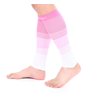 Doc Miller Calf Compression Sleeve Men and Women 20-30 mmHg, Shin Splint Compression Sleeve for Varicose Veins and Maternity 1 Pair ( Pink Pink White, Small)