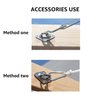 DOEWORKS Sun Shade Sail Kit 8 Inches for Rectangle or Triangle Sails, Heavy Duty Stainless Steel for Outdoor Using