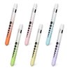 LITURTOO Pen Lights for Nurses, 6 Pcs Gradient Color Reusable Medical Light with Pupil Gauge and Ruler, White Light LED Penlight for Student Doctors EMT