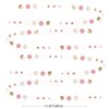 Champagne Gold Dusty Pink Decorations Circle Dots Garland Gold Pink Nude Neutral Cream White Boho Hanging Polka Dot Streamer for Bridal Shower Birthday Wedding Engagement Baby Shower Party Supplies