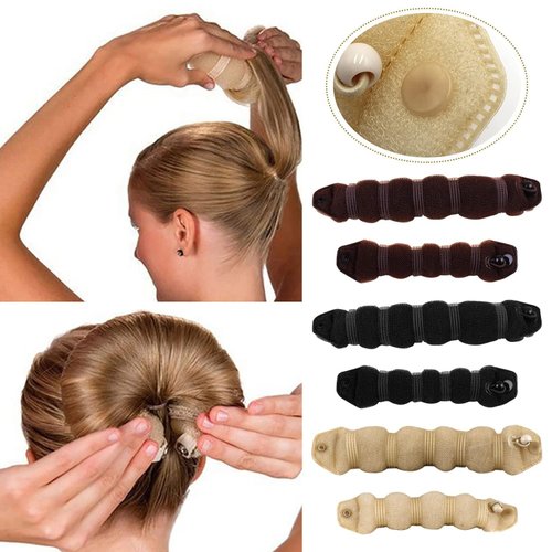 1Pc Random Color Donut Bun Maker,Hair Magic Bun Maker,Foam Sponge Bun Shaper Hair Accessories,DIY Hair Ring Shaper Hair Bands,Small Round Bun Head Hair Maker,Elastics and Ties,Beauty and Personal Care