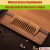 The Moreinday Wooden Comb Wide Tooth Comb Wood Comb for Women Hair Comb for Men - Sandalwood Comb