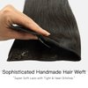 HOTBANANA Wire Hair Extensions, 12 inch 70g Dark Brown Fish Line Hair Extensions Real Human Hair Straight Invisible Wire Hair Extensions Remy Hair Extensions