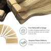 GOO GOO Hair Extension Tape Replacement for Tape in Hair Extensions Double Sided Professional Strong No-Residue Tapes, 72pcs 1.6 * 0.3inch per Piece