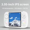 Ayhgicxt RG CubeXX Retro Handheld Game Console with 3.95-inch IPS Screen RGB Lighting 64G TF Card Linux System and 3800mAh Battery Supports 5G WiFi Bluetooth 4.2 white