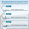 Offset Circle Fishing Hooks Kit - 180pcs 2X Strong Saltwater Freshwater Fish Hooks Sharp High Carbon Steel Octopus Fish Hooks, Size 1-5/0