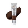 IT Cosmetics Your Skin But Better CC+ Cream, Deep Mocha - Color Correcting Cream, Full-Coverage Foundation, Hydrating Serum & SPF 50+ Sunscreen - Natural Finish - 1.08 fl oz