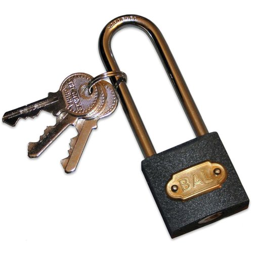BAL 28015 Padlock for X-Chock – Security Lock for Deluxe Wheel Stabilizer – Includes Keyed Lock, Prevents Theft, Easy to Use