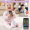HIETIRA Baby Cell Phone Toy: Baby Phone Toy Fake Phones for Kids 6 to 12 Months Toddler Play Phone for Toddlers 1-3 - Kids Smart Phone Toys with Music & Learning Toy for 3 4 5 6 Year Old