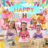Avezano Candyland Backdrop for Girl Sweet Donut Ice Cream Candy Theme Birthday Party Decoration Cartoon Candy Land Birthday Party Supplies Banner 70.8 x 43.3 Inch