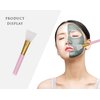 Mini Skater 3Pcs Silicone Face Mask Brushes Soft Silicone Facial Mask Applicator Beauty Tool for Mud Clay Charcoal DIY Mixed Mask,Pink