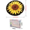 MIAOLLUN Latch Hook Rug Kit, Sunflower Pattern Printed Canvas DIY Rug Crochet Yarn Kits, Embroidery Decoration 20.4" X 20.4" (52 * 52cm)