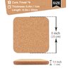 KITLAB Cork Trivet, 4 Pcs High Density Thick Square Cork Trivets for Hot Dishes, 8 Inch Heat Resistant Multifunctional Cork Coaster, Cork Hot Pads for Table & Countertop
