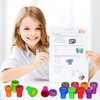 Cinrobiye 24 Pcs Video Game Party Stampers for Boys Girls,Gamer Party Birthday Party Supplies Favors, Classroom Rewards Carnival Prizes, Goodie Bag Pinata Fillers for Game On Party
