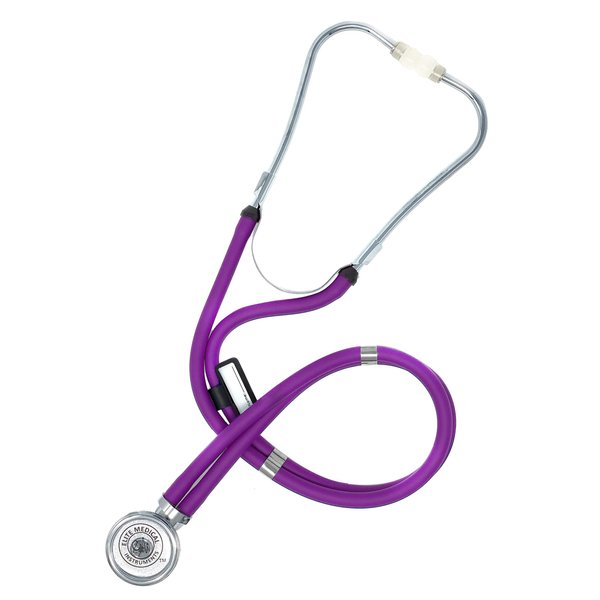 EMI Purple Sprague Rappaport Dual Head Stethoscope for Nurses and Medical Professionals