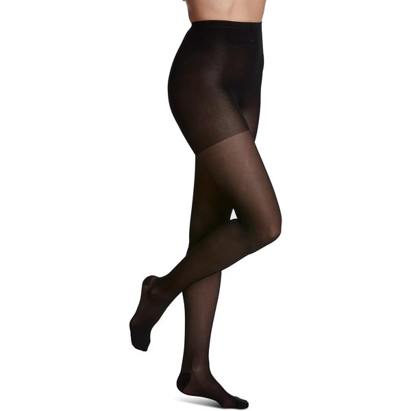 SIGVARIS Women’s Style Sheer 780 Closed Toe Pantyhose 15-20mmHg - Black - Small Short