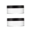 ccHuDE 2 Pcs 50g Plastic Loose Powder Case Empty Cosmetic Powder Container Refillable Makeup Powder Jar Portable Powder Box for Travel