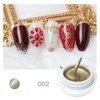 Neepoms 3pcs Metallic Gel Nail Polish Metal Painting Gel Polish DIY Painted Nail Gel Gold Silver Rose Color 3g