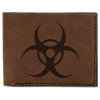 Men's Biohazard Symbol -3 Handmade Genuine Pull-up Leather Wallet MHLT_03