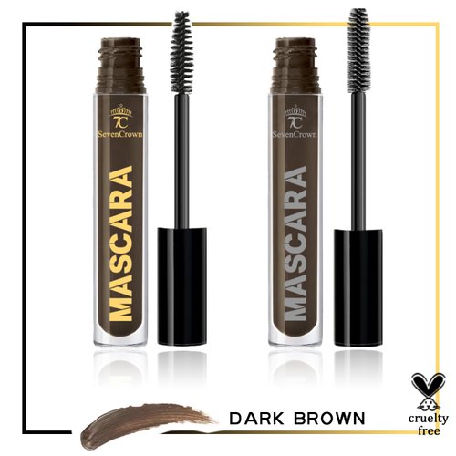 7C SEVENCROWN Brown Mascara Volume and Length Waterproof Mascara Makeup Set | Vegan & Cruelty-Free