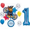 Anagram Paw Pups on Patrol 1st Birthday Party Supplies Chase 13pc Balloon Bouquet Decorations