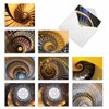 The Best Card Company - 10 Blank Note Cards Boxed (4 x 5.12 Inch) - Architecture, Assorted All Occasion Cards - Stairways to Heaven M3095