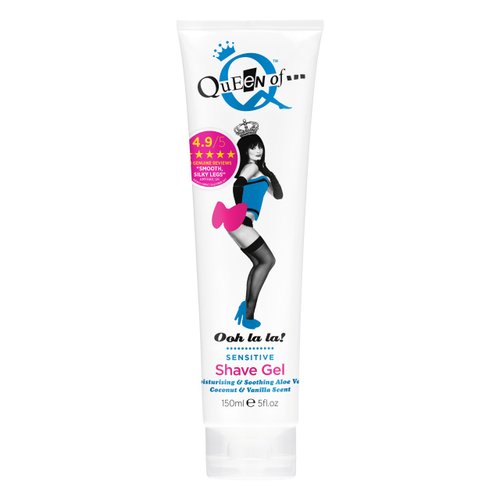 Queen of Ooh la la! Sensitive Moisturising Coconut and Vanilla Shaving Gel For Women 150ml TWIN PACK