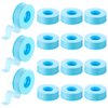 Nuanchu 12 Rolls Silicone Tape Bulk, Reusable Adhesive Silicone Tape for Lash, Easy to Remove(Blue, 0.5 Inch x 3.9 Yards)