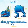 WERNNSAI Birthday Party Banner - Dinosaur Happy Birthday Banner for Kids Party Decoration Dinosaur Theme Birthday Supplies for Boys Birthday Party Decor Hanging Kids Birthday Decorations Pre-Strung