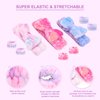 CAVETEE 9 Pcs Spa Headbands for Girls Women, Towel Headband for Washing Face, Face Wash Headband and Wristband Set, Skincare Spa Headband Clean Girl Face