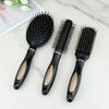 3 Pcs Anti-Static Massage Oval Comb Round Hair Brush Vent Hair Brush Detangling Brush Paddle Brush for Women Men Kid All Wet or Dry Hair's Detangle, Massage, Add Shine
